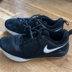 Nike Black Athletic Shoes with White Logo
